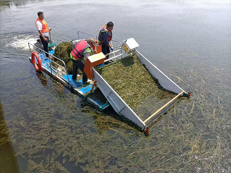 简易泡沫割草船